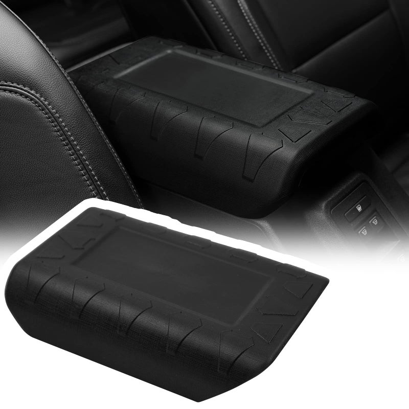 LitMiRaCle Center Console Armrest Cover Applicable to Ford Bronco 2021 2022 2023 2/4 Doors, Waterproof Car Interior Accessories Arm Rest Pad Cover Protector, Black - Image 1